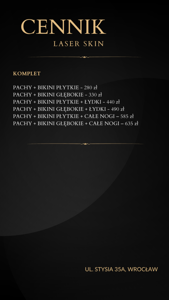 Depilacja Laser Skin we Wrocławiu - pakiety i komplety